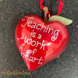 Hallmark “Teaching is a Work of Heart” Ornament